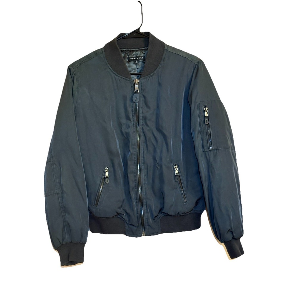 Kendall‎ + Kylie Women's Small Bomber Jacket Lightweight Fashion Coat - Picture 4 of 10